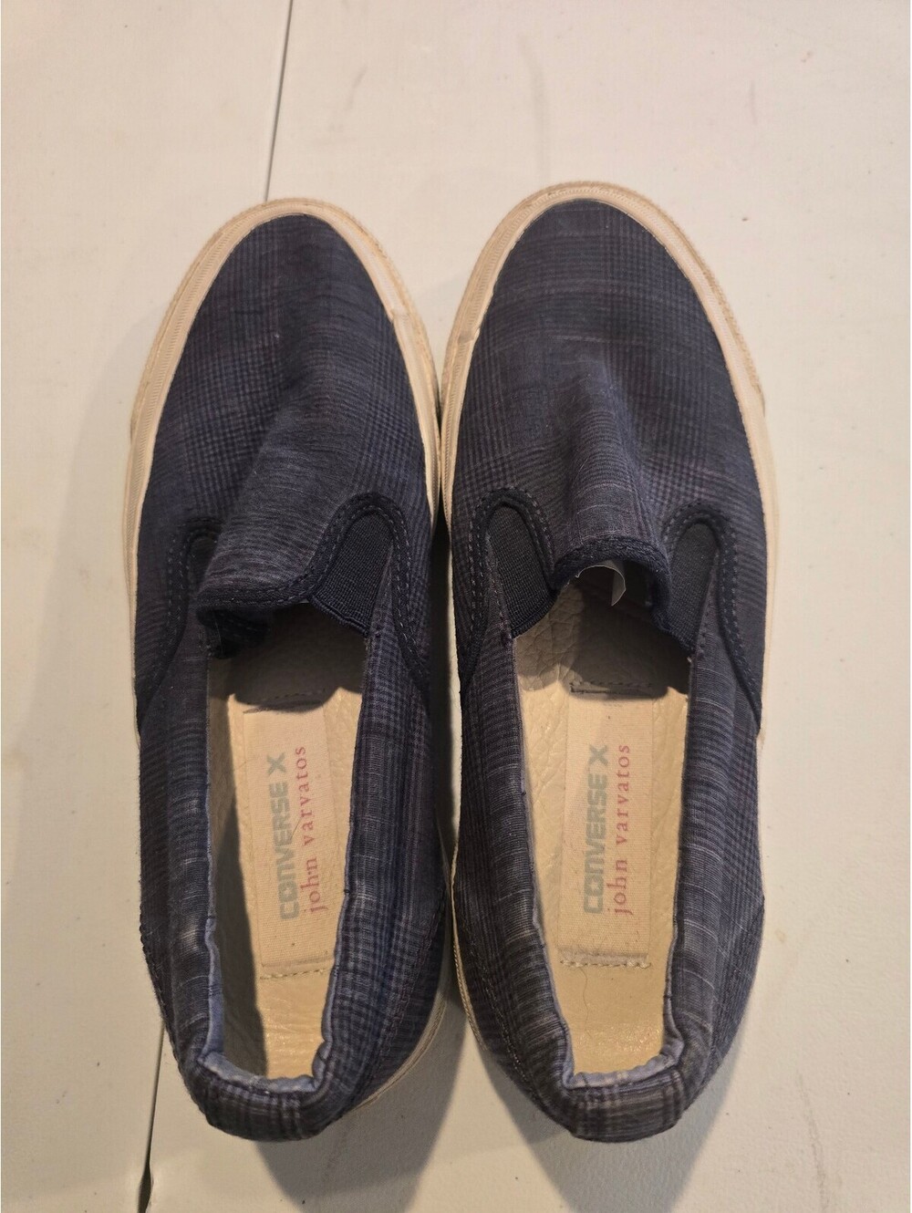 Converse John Varvatos Slip-On Sneakers Navy Blue Size 6